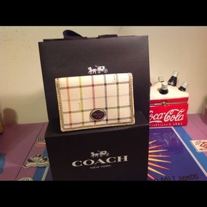 Coach Tattersall Card Holder
